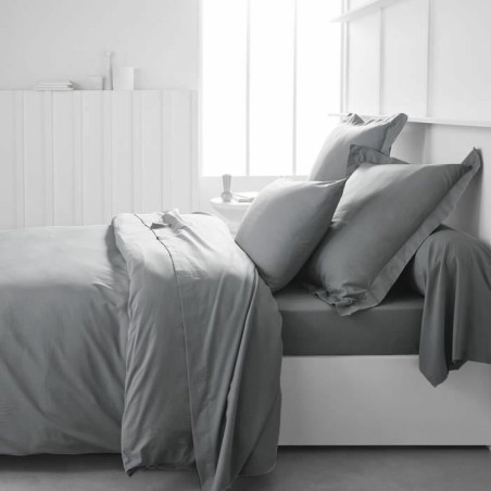 Lenzuolo con angoli aderenti TODAY Essential Grigio chiaro 160 x 200 cm