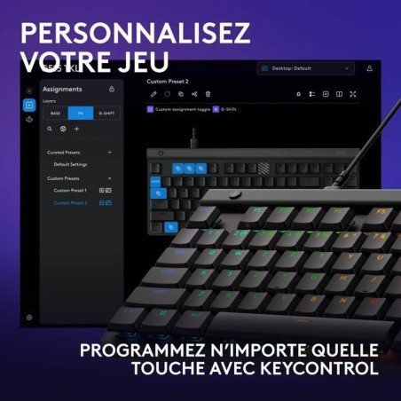 Tastiera Logitech G515 TKL Nero AZERTY