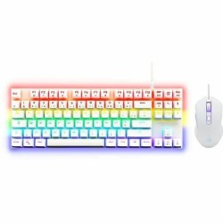 Tastiera e Mouse Gaming The G-Lab MERCURY W Bianco