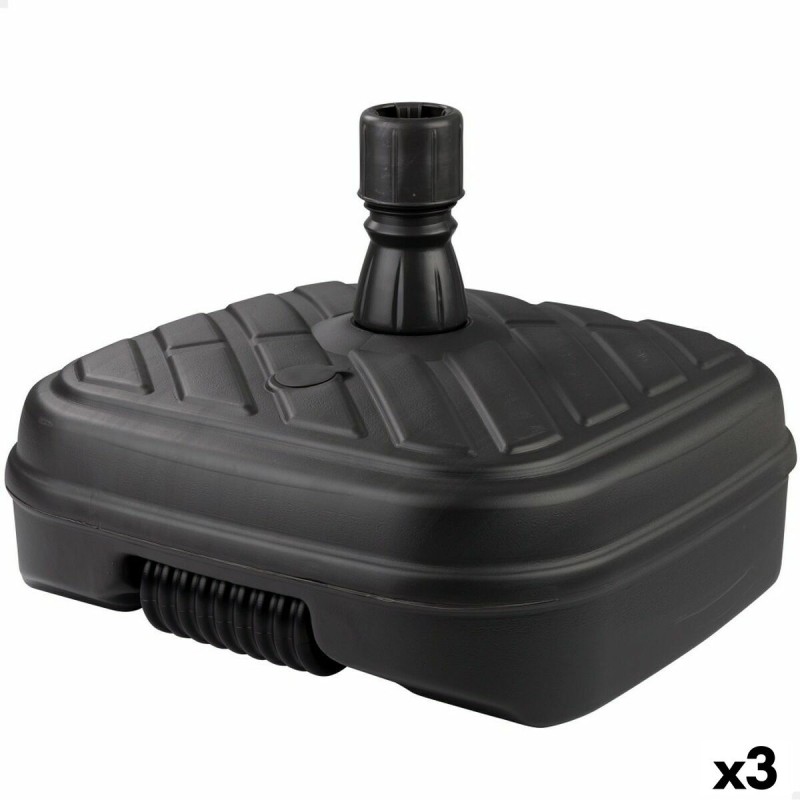 Base per Ombrellone Aktive Antracite Plastica 56 x 40 x 56 cm (3 Unità) Base per Ombrellone Aktive Antracite Plastica 56 x 40 x 56 cm (3 Unità)