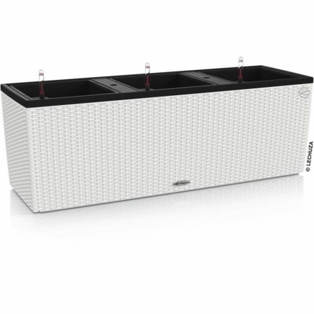 Vaso Lechuza 32 x 100 x 34 cm Bianco Plastica Rettangolare