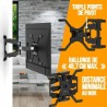 Supporto TV Nanook Wall Mount 55" 65" 40"