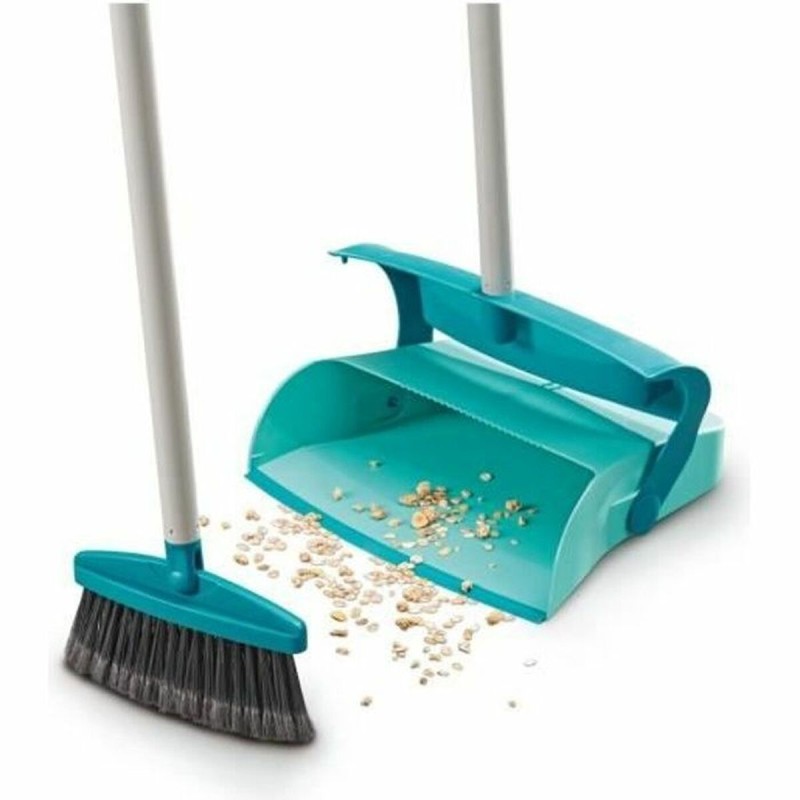 Set di Pulizia Scopa e Paletta Leifheit 41405 Azzurro Plastica (1 Unità) Set di Pulizia Scopa e Paletta Leifheit 41405 Azzurro Plastica (1 Unità)