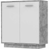 Mobili di stoccaggio Bianco Grigio chiaro 88,9 x 34,2 x 88,1 cm