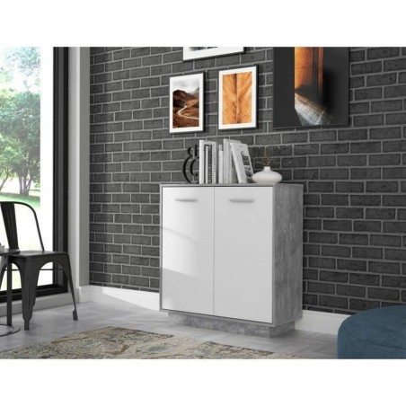 Mobili di stoccaggio Bianco Grigio chiaro 88,9 x 34,2 x 88,1 cm