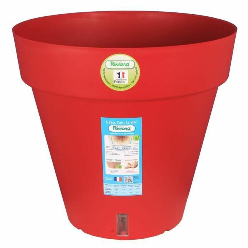 Vaso Riviera Rosso polipropilene Plastica Rotondo Sfera Ø 50 cm Vaso Riviera Rosso polipropilene Plastica Rotondo Sfera Ø 50 cm