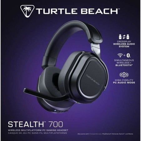 Auricolari con Microfono Turtle Beach Stealth 700PC Nero