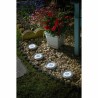 Faretto Solare Smart Garden Terreno Nero Alluminio (4 Unità)