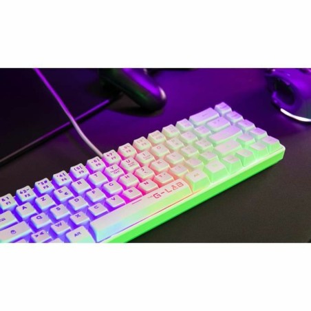 Tastiera Bluetooth The G-Lab Azerty Francese Bianco