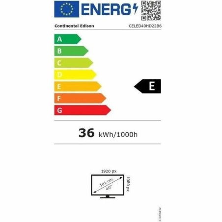 Televisione Continental Edison CELED40HD22B6 40"