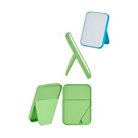 Specchio con Supporto Berilo CG11309-1 Azzurro Verde Lilla polipropilene 1,7 x 20 x 14 cm (12 Unità)