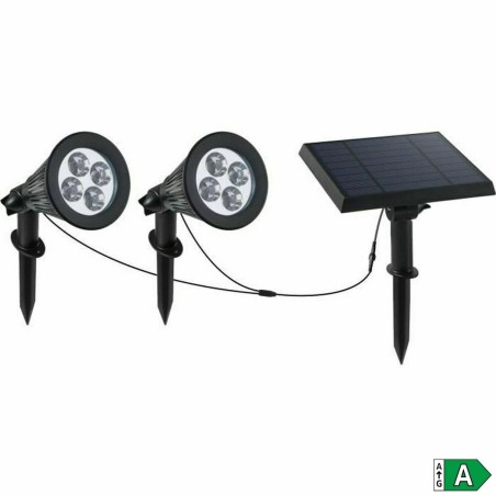 Faretto Solare Lumi Garden Family Spiky 2 in 1 Nero Alluminio Acciaio (2 Unità)