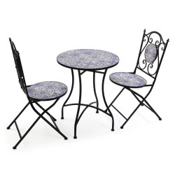 Tavolo con 2 sedie Versa Melo 60 x 71 x 60 cm