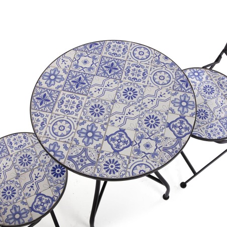 Tavolo con 2 sedie Versa Melo 60 x 71 x 60 cm