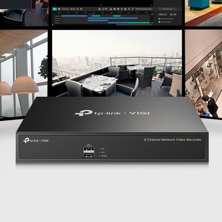 Memorizzazione sulla Rete TP-Link VIGI NVR1008H Nero