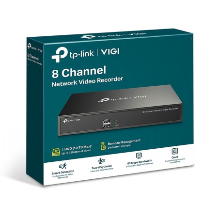 Memorizzazione sulla Rete TP-Link VIGI NVR1008H Nero
