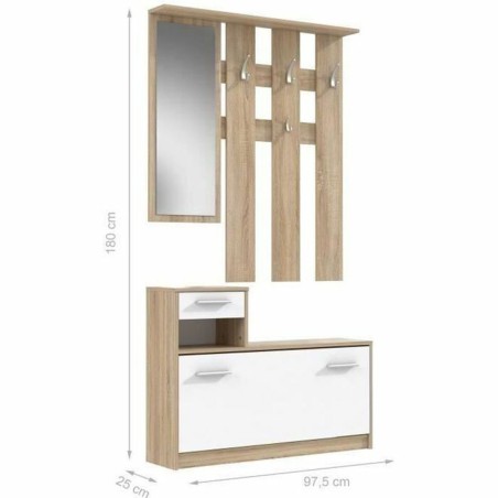 Set di mobili Pili Bianco 97,5 x 180 x 25 cm