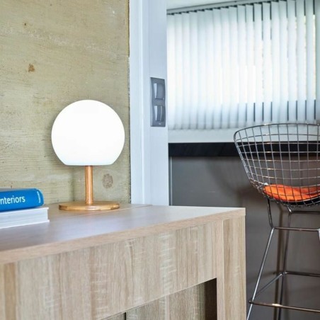Lampada da tavolo Lumisky Luny Marrone 1,2 w Bambù