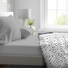 Lenzuolo con angoli aderenti HOME LINGE PASSION HP71765 Grigio Grigio chiaro 140 x 190 + 30 cm
