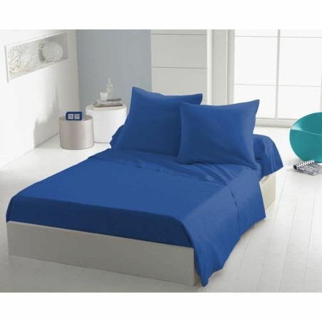Set di Lenzuola HOME LINGE PASSION Flat sheet Azzurro Letto singolo 180 x 290 cm