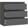 Cassettiera CHELSEA  Grigio Antracite 77,2 x 42,2 x 79,9 cm