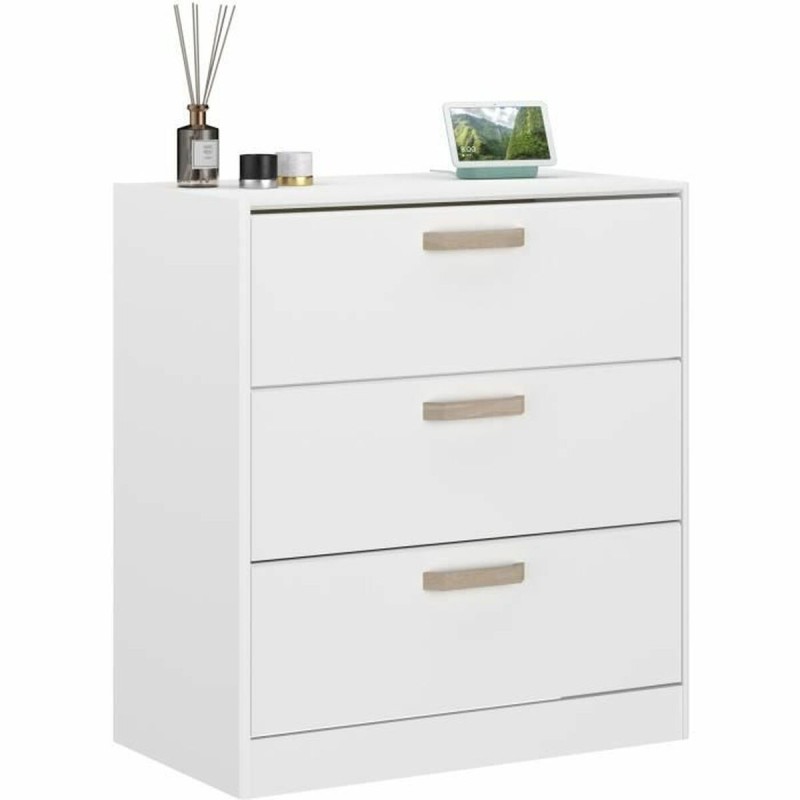 Cassettiera Parisot Bianco 79,7 x 87,8 x 43,8 cm Cassettiera Parisot Bianco 79,7 x 87,8 x 43,8 cm