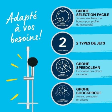 Colonna doccia Grohe Vitalio Start 110 Plastica