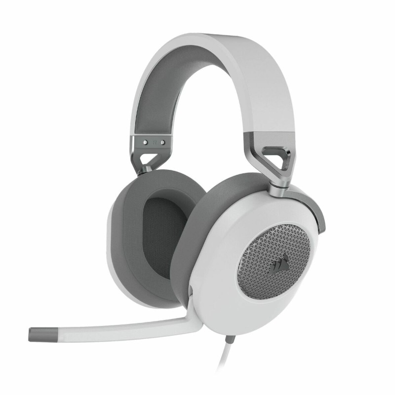 Auricolari con Microfono Corsair HS65 SURROUND Bianco Auricolari con Microfono Corsair HS65 SURROUND Bianco