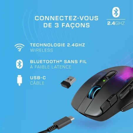 Mouse senza Fili Turtle Beach Kone XP Air Nero