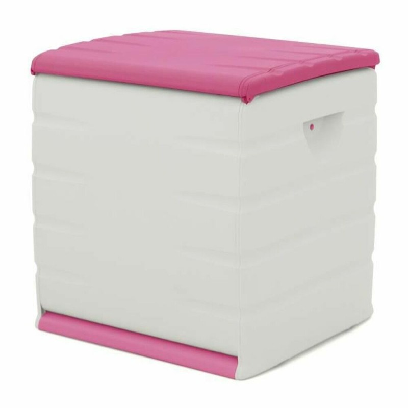 Forziere Plastiken 60 x 61 x 53 cm Beige Fucsia Plastica Forziere Plastiken 60 x 61 x 53 cm Beige Fucsia Plastica