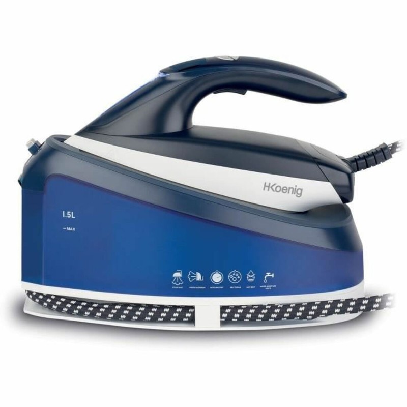 Ferro da stiro a vapore verticale Hkoenig 2200 W Azzurro Ferro da stiro a vapore verticale Hkoenig 2200 W Azzurro