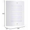 Applique da Parete Brilliant Todd Bianco Metallo Plastica 60 W E27