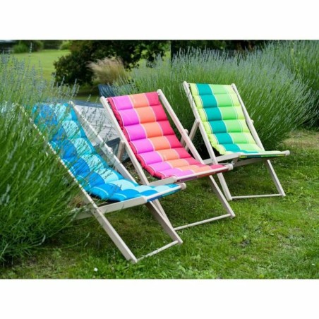 Lettino Jardin Prive Rosso Righe 106 x 55 x 95 cm