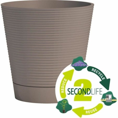 Vaso Autoirrigante Garden ID Taupé 40 cm