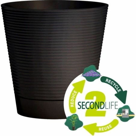 Vaso Autoirrigante Garden ID Nero 40 cm