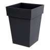 Vaso EDA Tuscan Grigio Grigio scuro polipropilene 39 x 39 x 53 cm