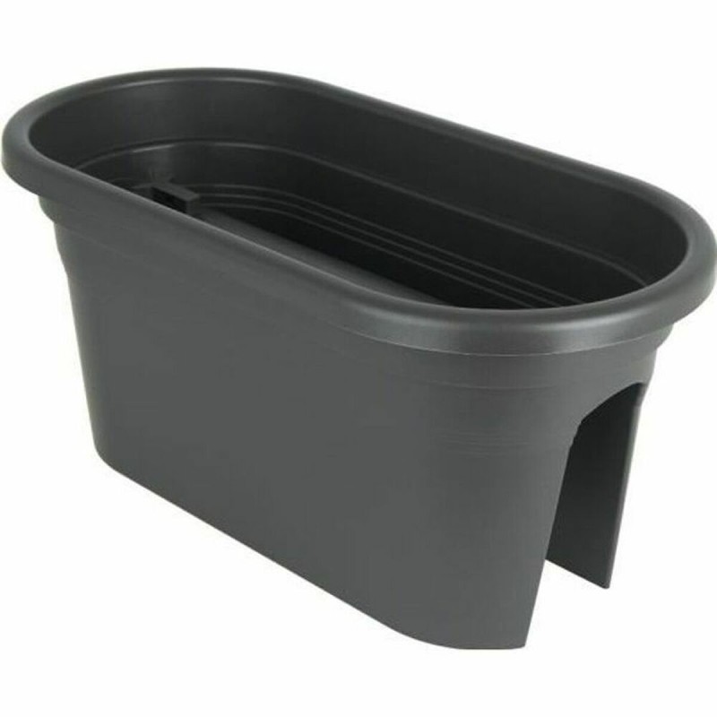 Vaso rettangolare da Balcone Artevasi Antracite 30 x 60 x 27 cm Vaso rettangolare da Balcone Artevasi Antracite 30 x 60 x 27 cm