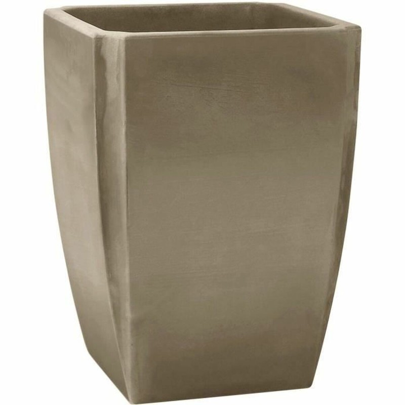 Vaso Ecolux Ø 47 cm Grigio Plastica Quadrato Vaso Ecolux Ø 47 cm Grigio Plastica Quadrato