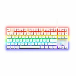Tastiera per Giochi The G-Lab Mercury AZERTY Bianco