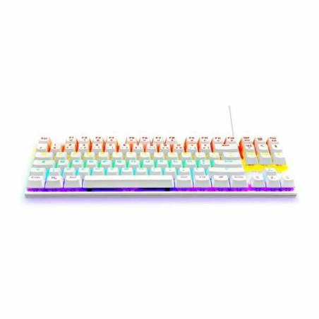 Tastiera per Giochi The G-Lab Mercury AZERTY Bianco