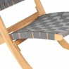 Sedia da giardino Beau Rivage Grigio 75 x 73 x 60 cm Pieghevole 2 Unità