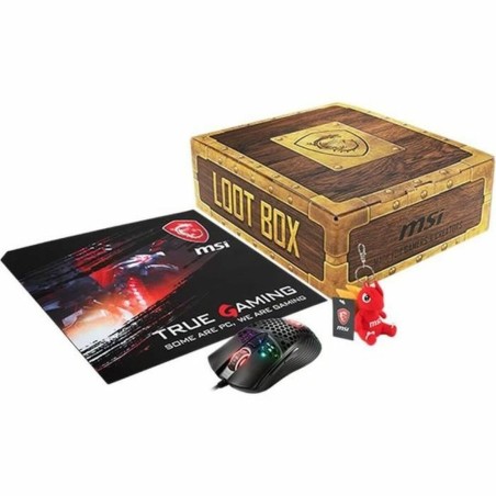 Mouse senza Fili MSI Loot Box 1 Nero