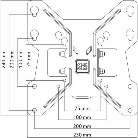 Supporto TV One For All WM2241 13"-32" 20 kg