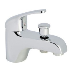 Rubinetto Monocomando Rousseau Grigio Metallo Ottone