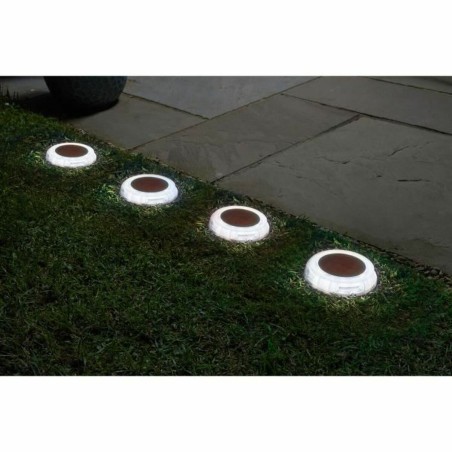 Set di picchetti solari da giardino Super Smart DecorDisk (4 Unità)
