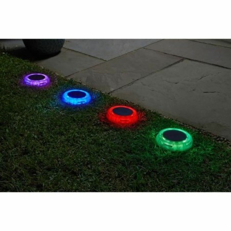 Set di picchetti solari da giardino Super Smart DecorDisk (4 Unità)