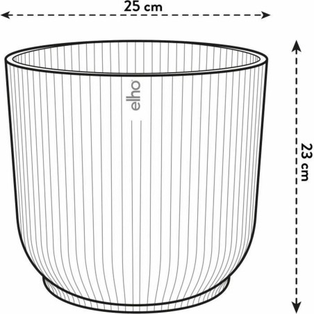 Vaso Elho   Ø 25 cm Rotonda Bianco Plastica