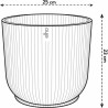 Vaso Elho   Ø 25 cm Rotonda Bianco Plastica