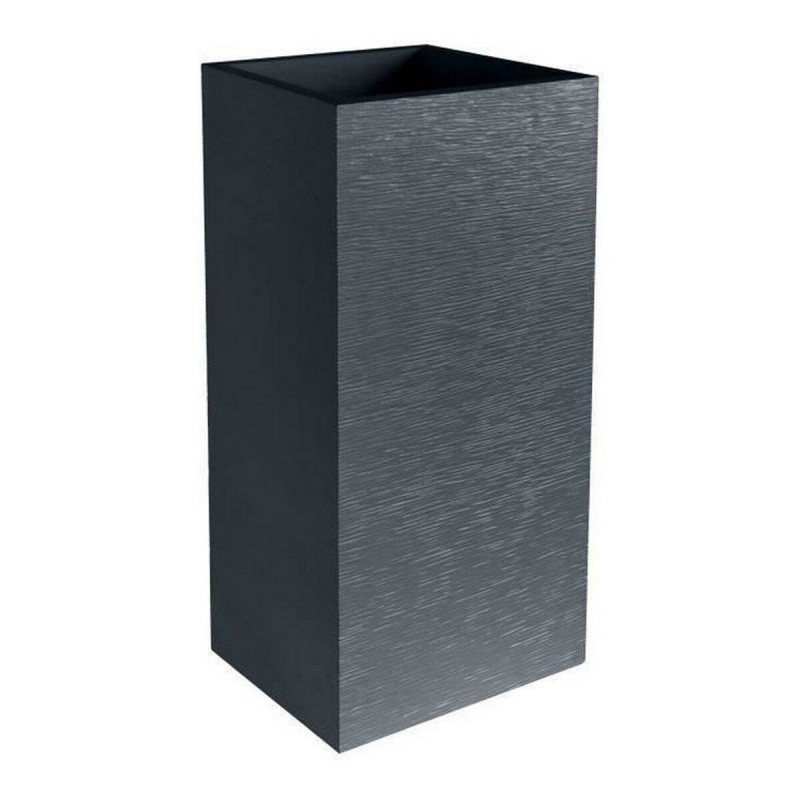 Vaso EDA Graphit Grigio Grigio scuro Plastica Quadrato 39,5 x 39,5 x 80 cm Vaso EDA Graphit Grigio Grigio scuro Plastica Quadrato 39,5 x 39,5 x 80 cm