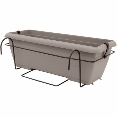 Vaso rettangolare da Balcone Garden ID Taupé Effetto pietra 50 cm